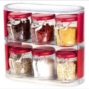 Condiments Acrylic Seasoning Spice Jar Set