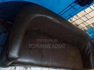 Neatly Use 3 Sitter Brown Cushion Chair.