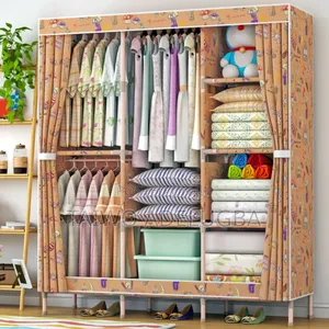 3partition Wooden Wardrobe 
High Quality