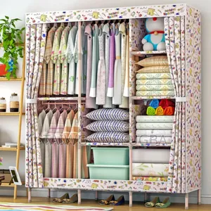 3partition Wooden Wardrobe 
High Quality