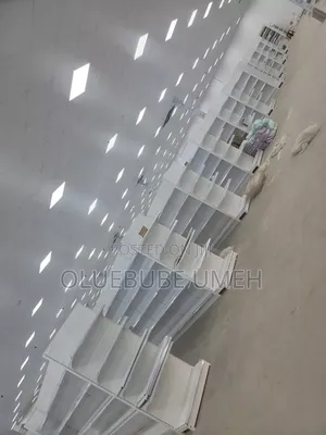 Premium Quality White Supermarket Shelves