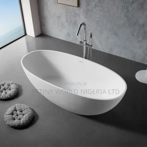 White Surface Bathroom Bathtub