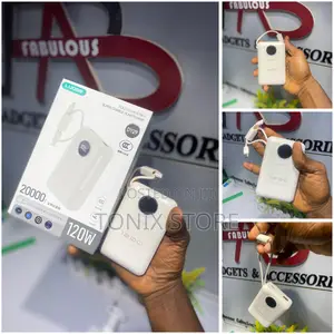 Ludbr 120w 20,000mah Powerbank With Inbuilt Cable