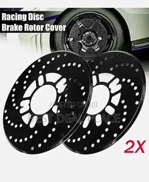 Sport Brake Disc Cover – Stylish Car Wheel Upgrade 2pcs Set Black
