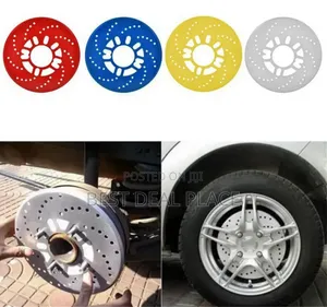 Sport Brake Disc Cover – Stylish Car Wheel Upgrade 2pcs Set Silver