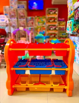 Plastic Bookshelf Kids Storage Unit