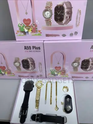 Premium Smart Watch With Luxury Gift Accessories (A59)