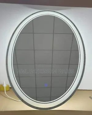 Oval Frameless Mirrors With Lights