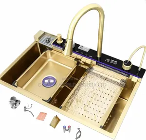 Golden Kitchen Sink Multi-Function