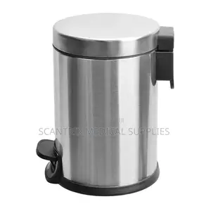 Minimalist Stainless Steel Trash Bin Pedal for Contemporary Spaces