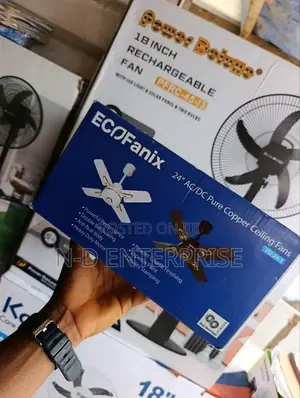 Solar Ceiling Fan 24 Inches