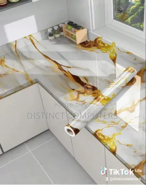 Marble Stickers for Your Kitchen Cabinets and Sitting Room Walls
