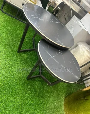 Marble Center Table 1+1 Set