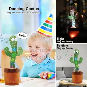 Dancing Cactus Baby Toys 6 to 12 Months, Talking Repeats What You Say