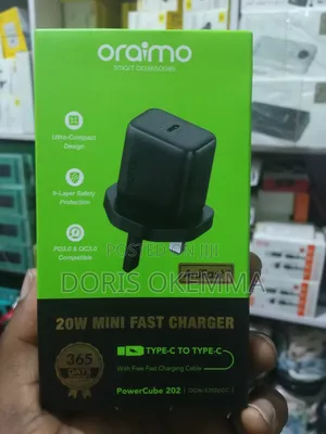 Oraimo Powercube 202 (Ocw-5202ucc), a High-Performance 20wfast Charger