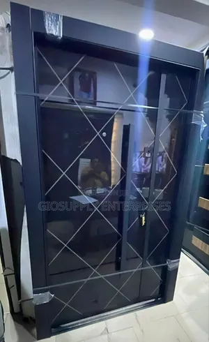 Luxurious Armored Steel Security Door With Distinctive Diamond Pattern