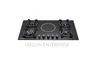 Built in 4 Burners and 1 Electric Cooker