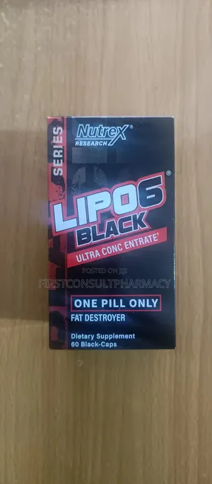 Nutrex Lipo6 Black Ultra Concentrate One Pill Fat Destroyer X 60