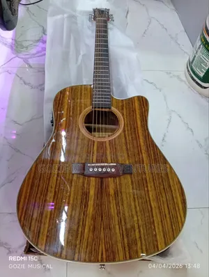 Quality Oriental Cherry Semi Acoustic Guitar