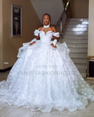  Luxury Beaded Ball Wedding Gown for Sale 