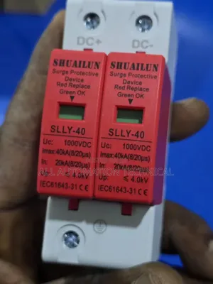 2p Dc Surge Protector 40ka | Solar Pv Photovoltaic Lightning Arrester