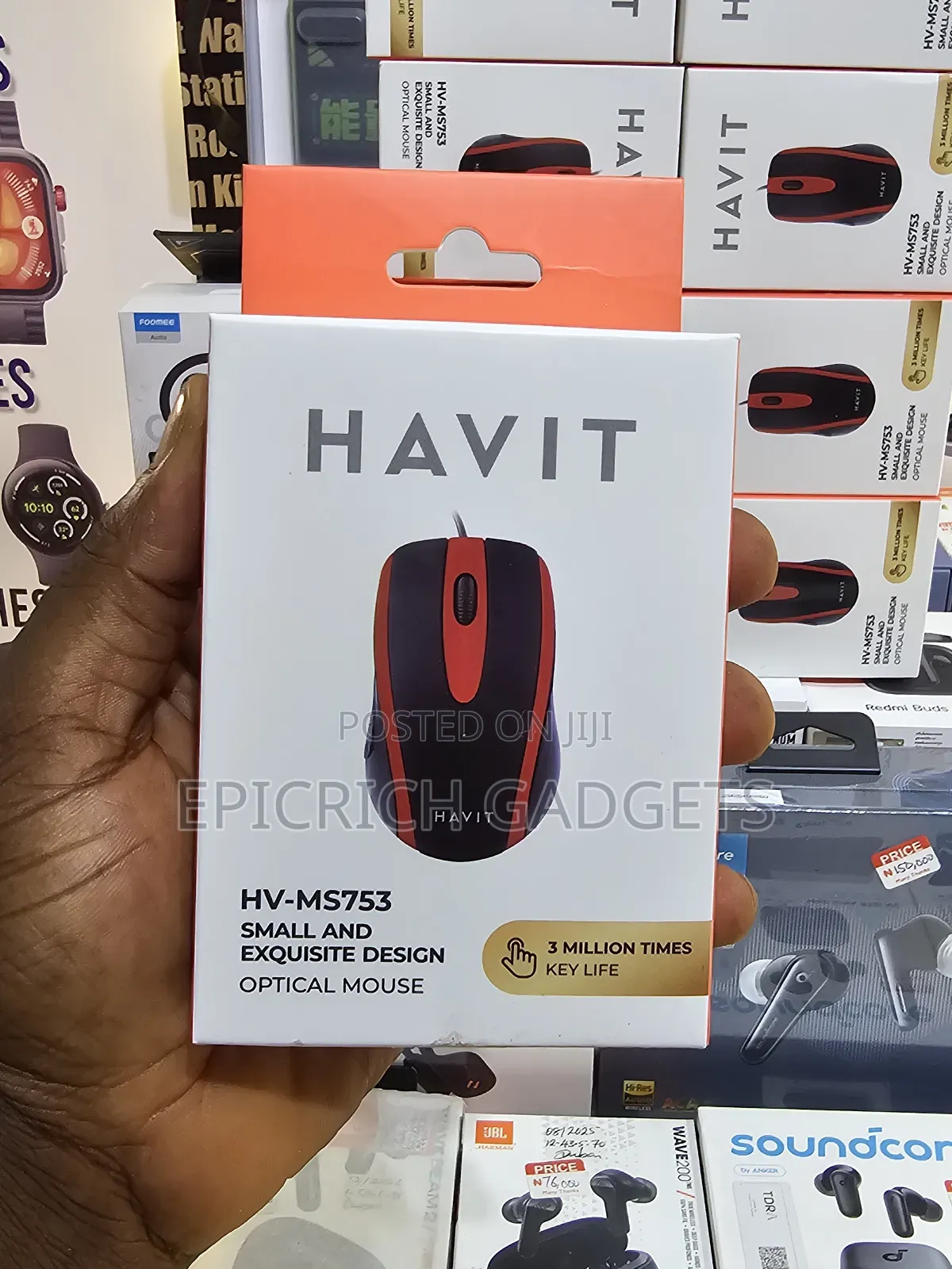 Havit Optical Wired Usb Mouse – Compact Plug Play