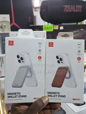 Magnetic Leather Wallet Card Holder Phone Stand