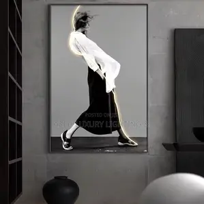 Modern Art Character Luminous Interior Painting Led Wall Lamp