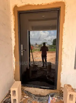 Blavk Pivot Door 4 by 8ft