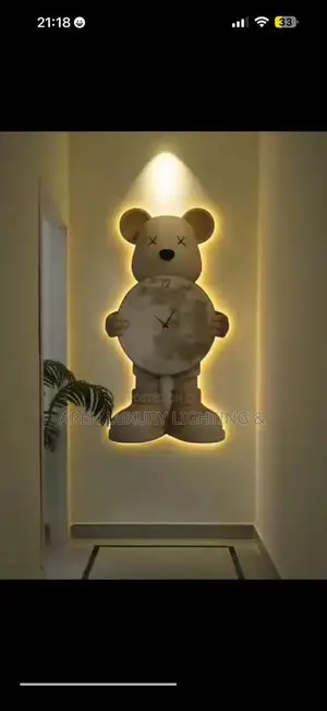 Home Decor Wall Clock Large Light Painting Clock Fashionable Interior
