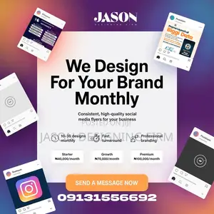 We Manage Your Social Media Designs Monthly (₦ – ₦)