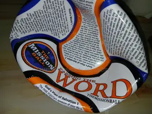 Mission Football Soccer Ball for Evangelism English Spanish Hausa