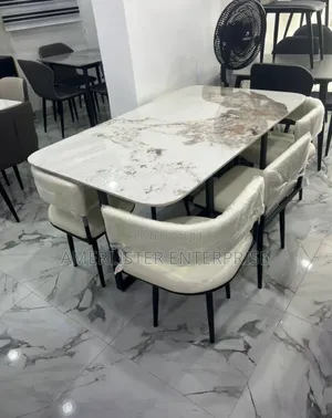 Luxury Marble Top Dining Set