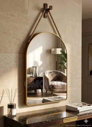 Semi-Oval / Round Shaped Rope Mirror