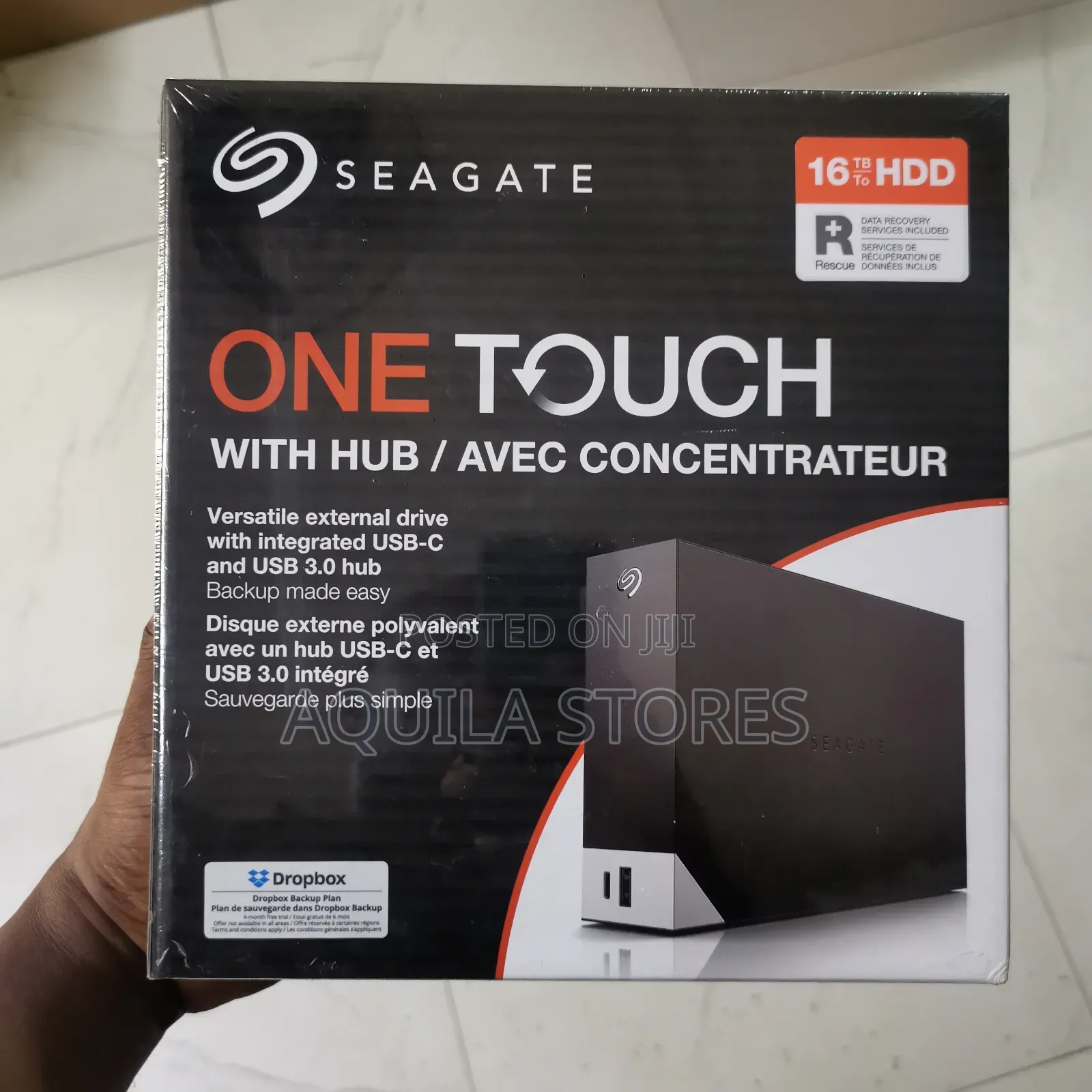 Seagate 16tb One Touch With Hub External Desktop Hard Drive