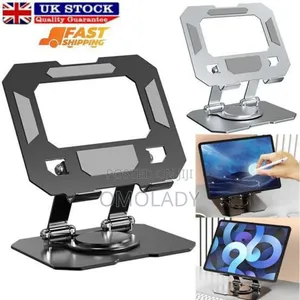 360° Rotating Foldable Metal Tablet/Phone Holder