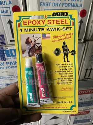Abro Epoxy Steel 4 Minute Kwik-Set