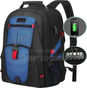 Laptop Backpack With Usb Cord and Lock Code
