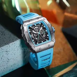 Curren Quality Men Rubber Strap Wristwatch