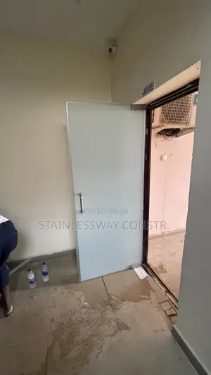 Single Frosted Swing Glass Door
