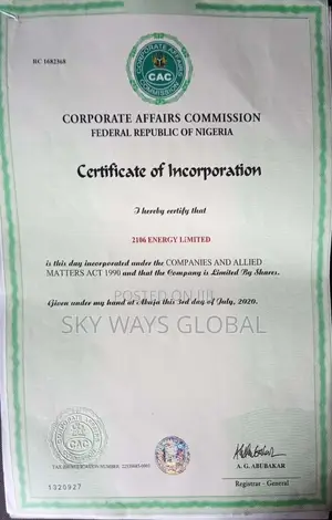 Register You Bussiness With Cac