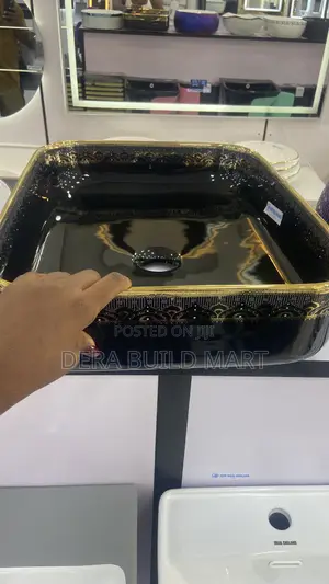 Black Glossy Counter Basin