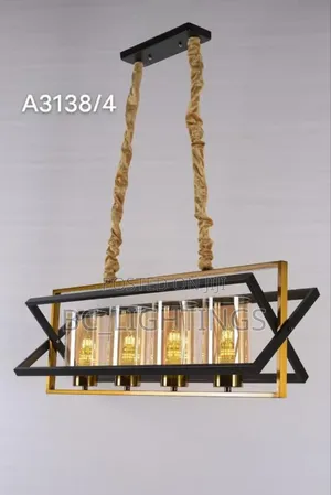 Modern Luxury 4 Glass Iron Pendant Light