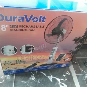 Duravolt Rechargeable Solar Fan 18inches