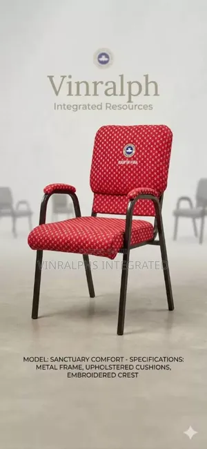 Pattern Imperial Pastors Chair With Armrest and Logo Imprint
