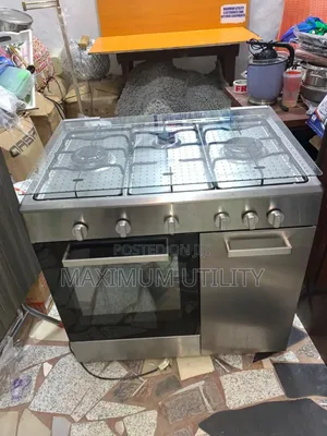 Elba Freestanding 90 by 60 Cm Stainless Steel Gas Cooker Clean Uk Used