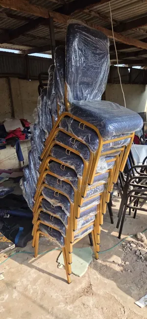 High Quality Pattern Blue Medium Size Church Chair