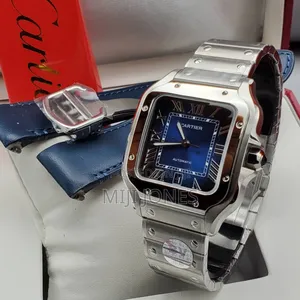 "High Grade Cartier Santos Automatic - Chain Leather Strap"