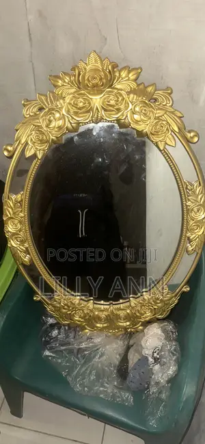 Large Oval Wall-Mounted Mirror