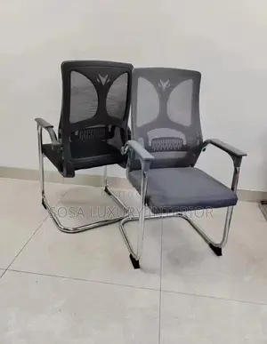 Modern Mesh Office Visitor Chair With Chrome Base